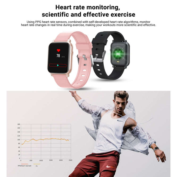 SMA-F1 1.3 inch TFT Full Touch Screen IP68 Waterproof Smart Sports Watch, Support Dynamic Heart R...