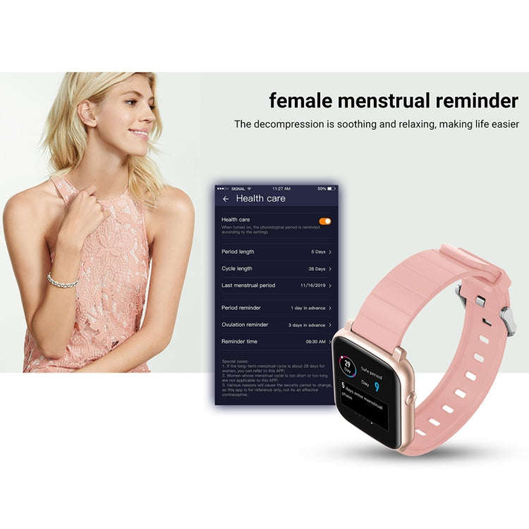 SMA-F1 1.3 inch TFT Full Touch Screen IP68 Waterproof Smart Sports Watch, Support Dynamic Heart R...