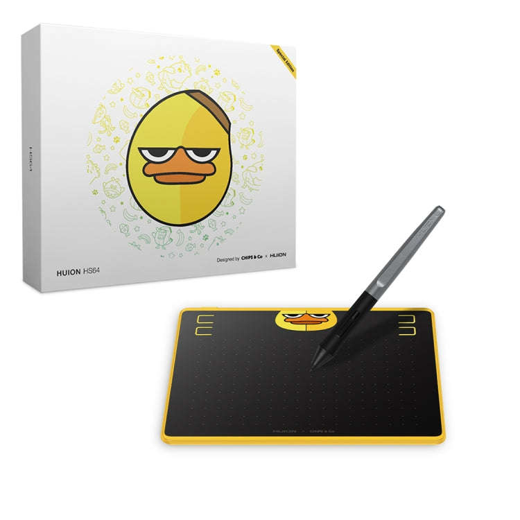 HUION HS64 Chips Special Edition 5080 LPI Art Drawing Tablet with Battery-free Pen for Fun
