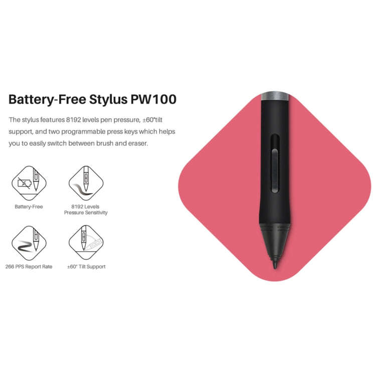 HUION Inspiroy Ink H320M 5080 LPI Art Drawing Tablet for Fun, with Battery-free Pen & Pen Holder(...