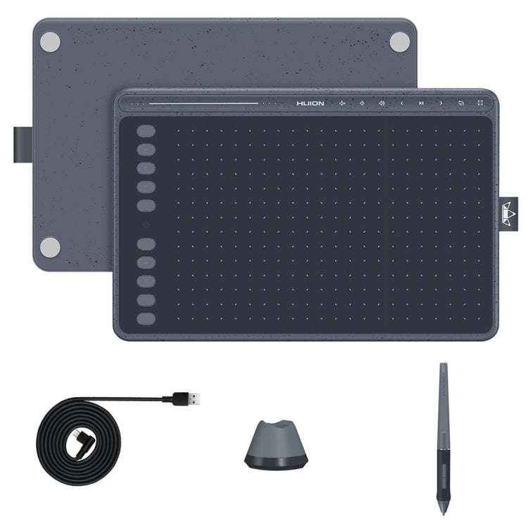 HUION HS611 5080 LPI Touch Strip Art Drawing Tablet for Fun, with Battery-free Pen & Pen Holder (...