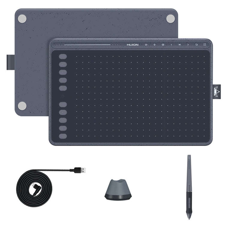 HUION HS611 5080 LPI Touch Strip Art Drawing Tablet for Fun, with Battery-free Pen & Pen Holder (...