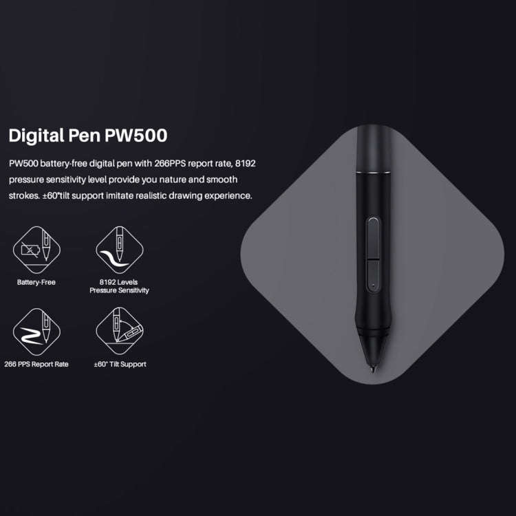 HUION Q620M 5080 LPI Wireless Art Drawing Tablet for Fun, with Battery-free Pen & Pen Holder
