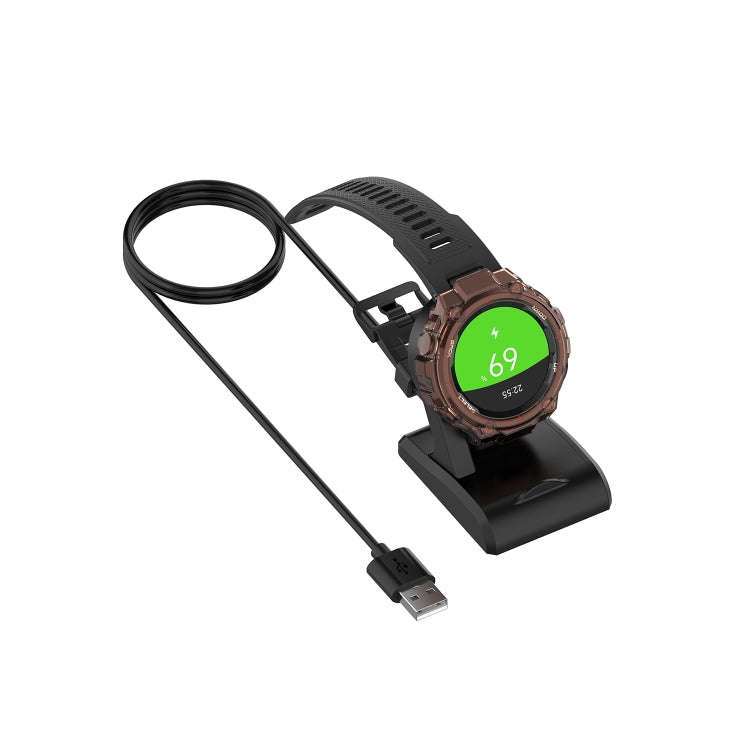 For Amazfit A1918 Portable Smart Watch Cradle Plastic Vertical Seat Charger USB Charging Cable, L...