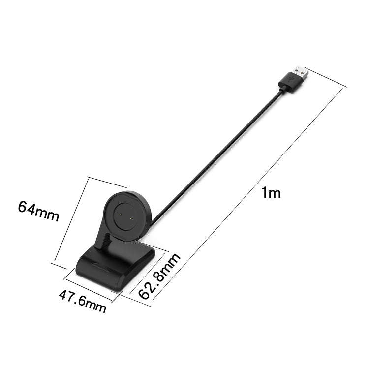 For Amazfit A1918 Portable Smart Watch Cradle Plastic Vertical Seat Charger USB Charging Cable, L...
