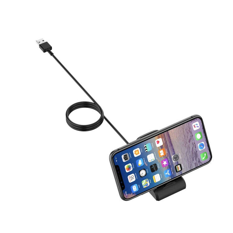 Smartwatch Replacement USB Charger Charging Dock Adapter for Fitbit Versa 2, Cable Length: 1m(Black)