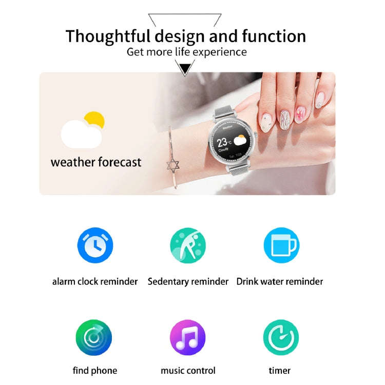 KC06 Women Menstrual Period Smart Watch Bracelet, Blood Pressure / Heart Rate Monitoring, Silicon...