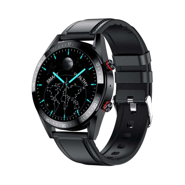 DW161.39 inch AMOLED Screen Smart Watch, Support Heart Rate / Blood Pressure Monitoring, Leather ...