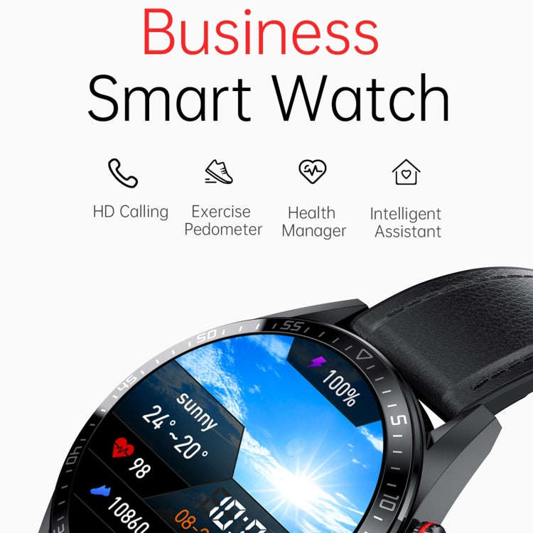 DW16 1.39 inch AMOLED Screen Smart Watch, Support Heart Rate / Blood Pressure Monitoring, Leather...