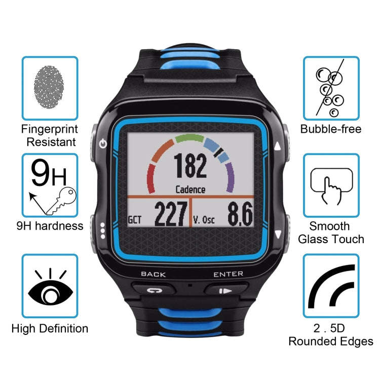 For Garmin Forerunner 920XT 0.26mm 2.5D 9H Tempered Glass Film Screen Protector