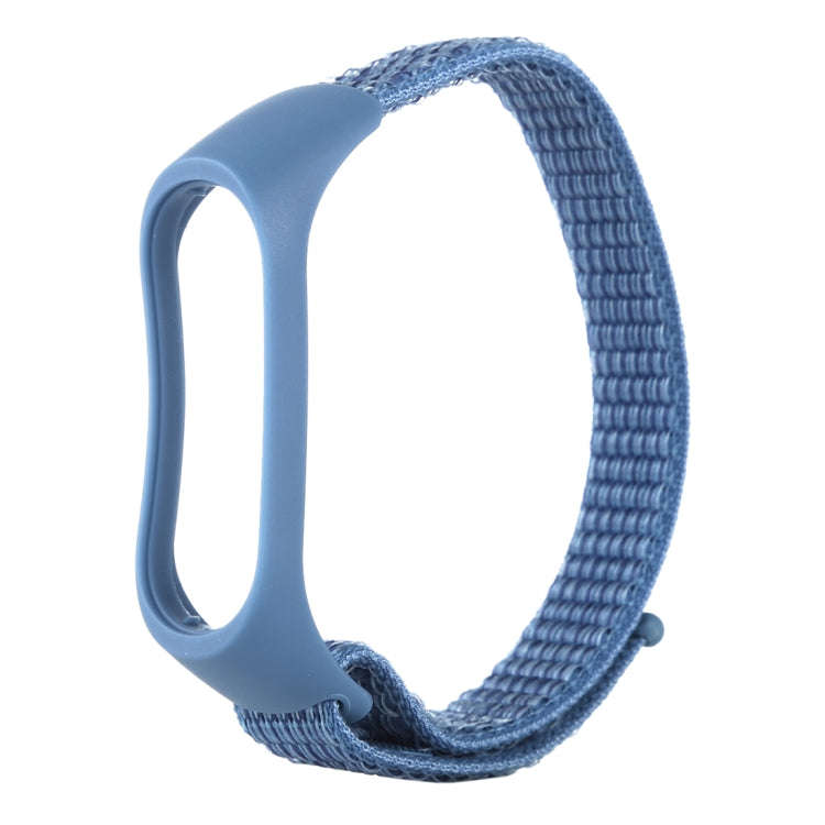 Smart Watch Nylon Woven Watch Band for Xiaomi Mi Band 3 / 4(Blue)