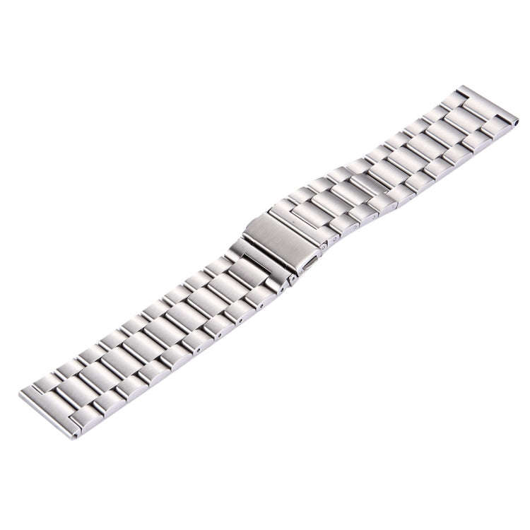 For Fitbit Blaze Smart Watch Butterfly Buckle 3 Beads Stainless Steel Watchband(Silver)