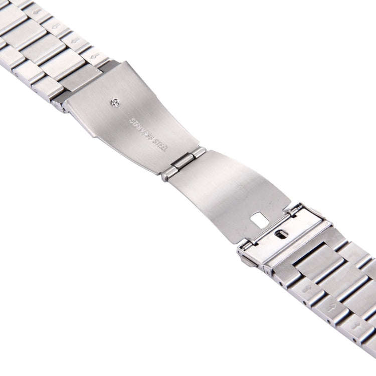For Fitbit Blaze Smart Watch Butterfly Buckle 3 Beads Stainless Steel Watchband(Silver)