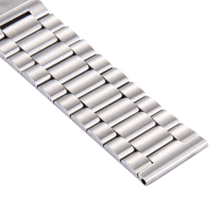 For Fitbit Blaze Smart Watch Butterfly Buckle 3 Beads Stainless Steel Watchband(Silver)