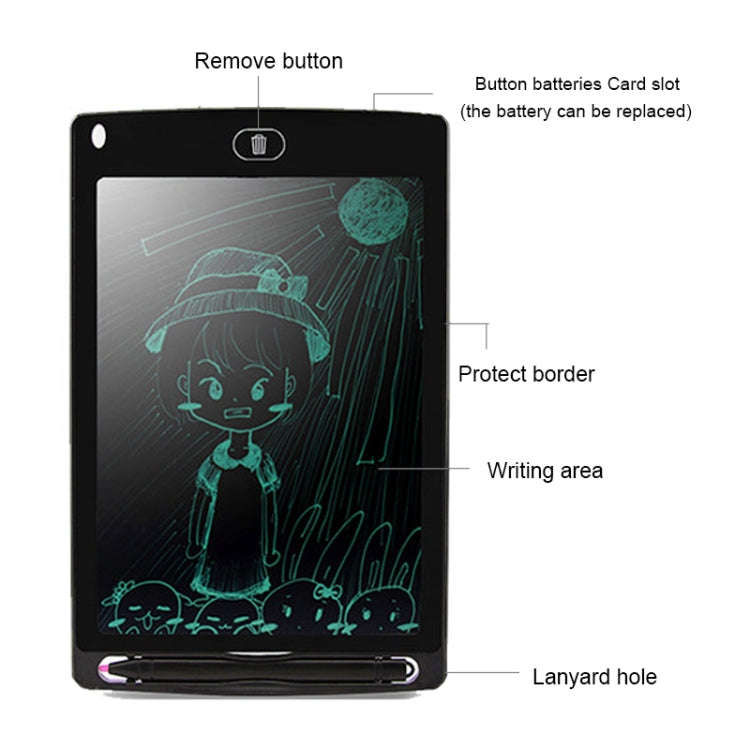 Portable 8.5 inch LCD Writing Tablet Drawing Graffiti Electronic Handwriting Pad Message Graphics...