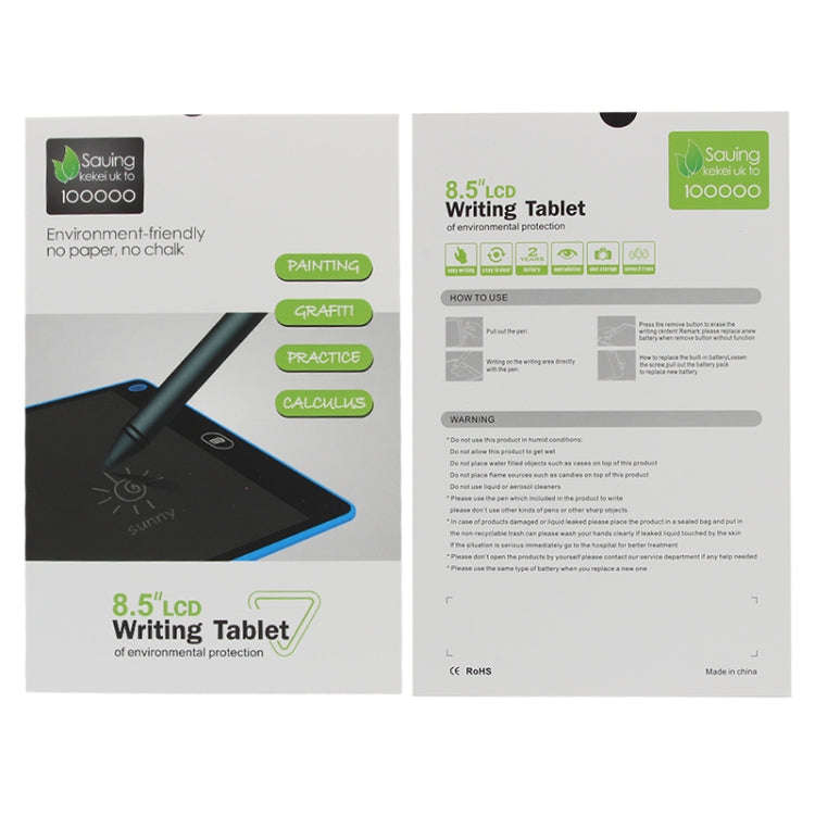 Portable 8.5 inch LCD Writing Tablet Drawing Graffiti Electronic Handwriting Pad Message Graphics...