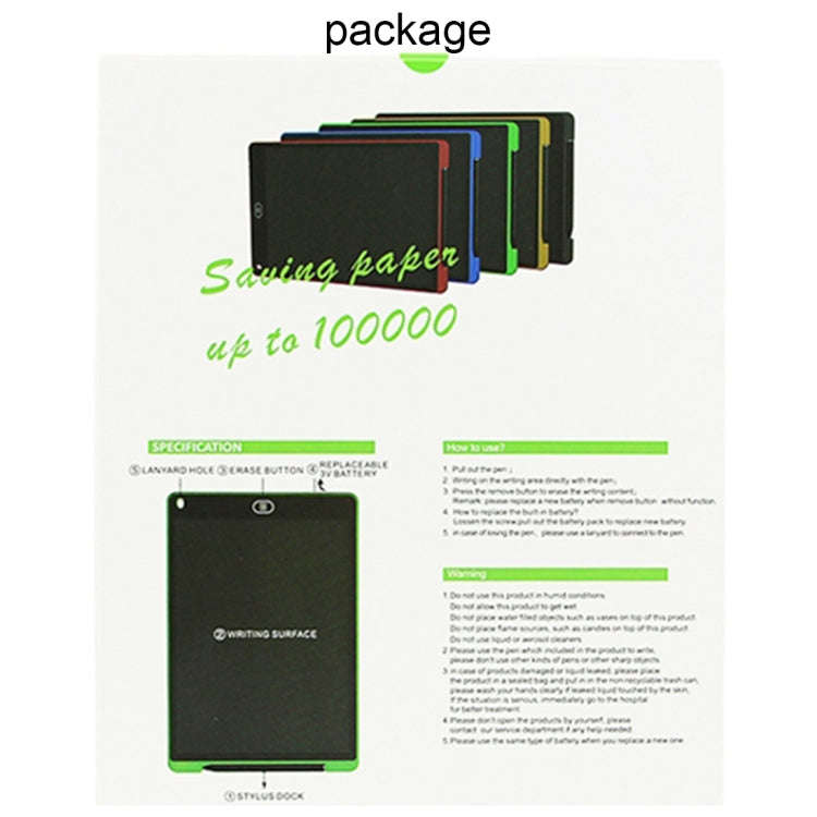 Portable 12 inch LCD Writing Tablet Drawing Graffiti Electronic Handwriting Pad Message Graphics ...
