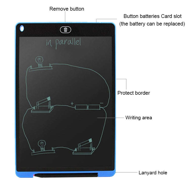 Portable 12 inch LCD Writing Tablet Drawing Graffiti Electronic Handwriting Pad Message Graphics ...
