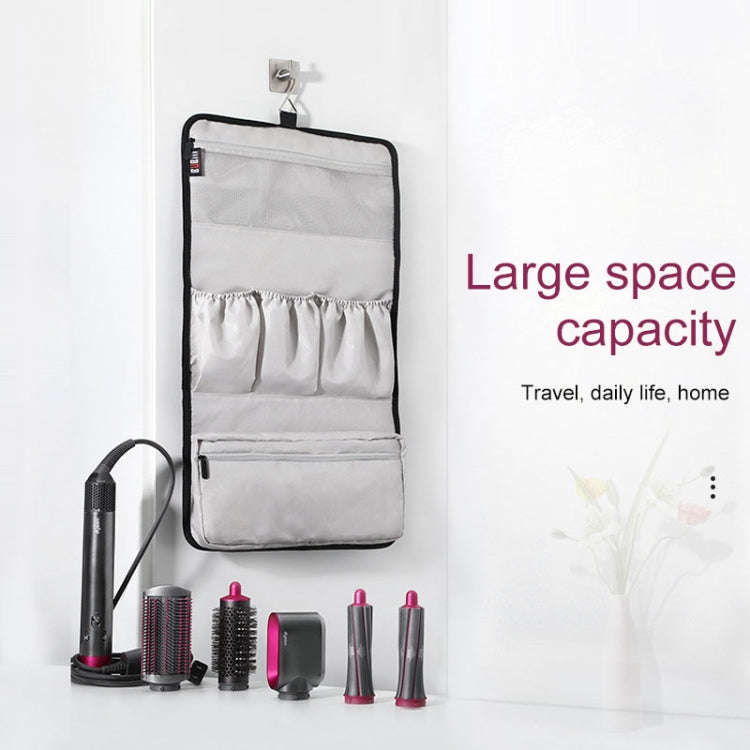 BUBM JFQ-T Portable Hanging Nylon Storage Bag for Dyson Hair Curler(Black)
