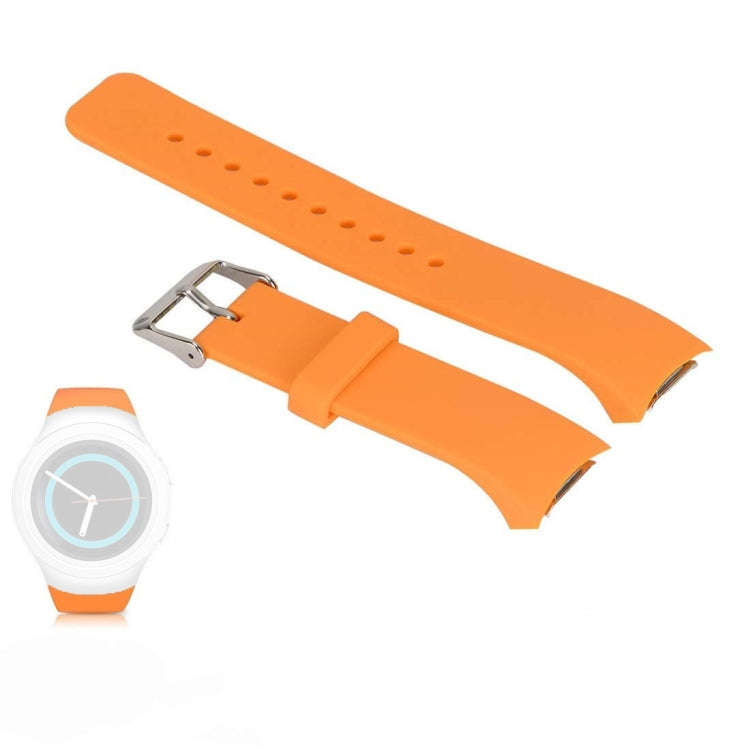 Solid Color Watch Band for Galaxy Gear S2 R720(Orange)