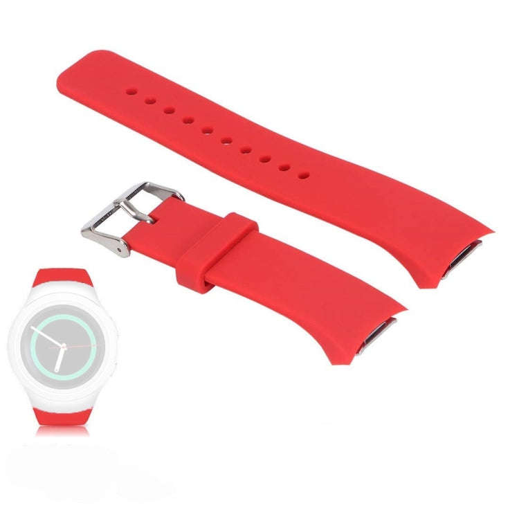 Solid Color Watch Band for Galaxy Gear S2 R720(Red)