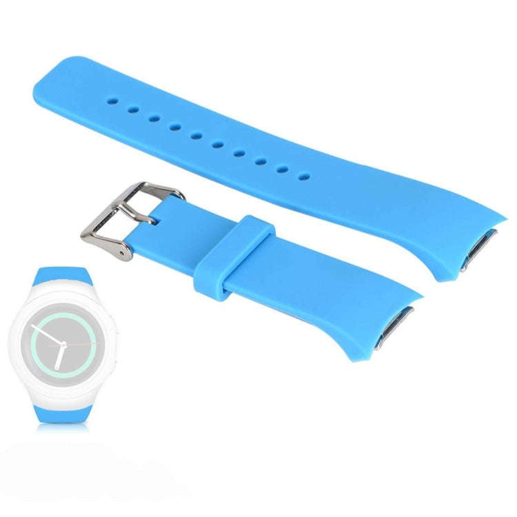Solid Color Watch Band for Galaxy Gear S2 R720(Sky Blue)
