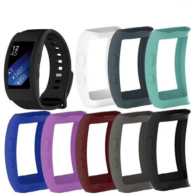 For Galaxy Gear Fit2 / Fit2 Pro R360 Watch Protective Case(Dark Blue)