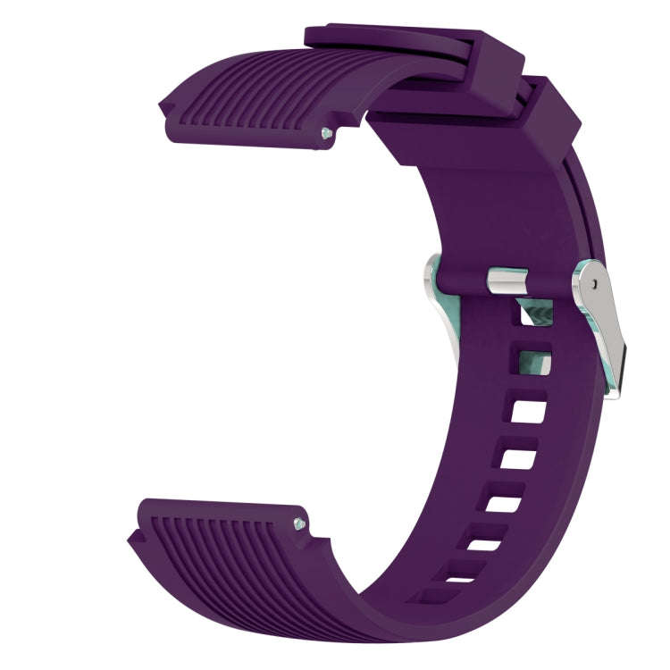 Vertical Grain Watch Band for Galaxy Watch 46mm(Purple)