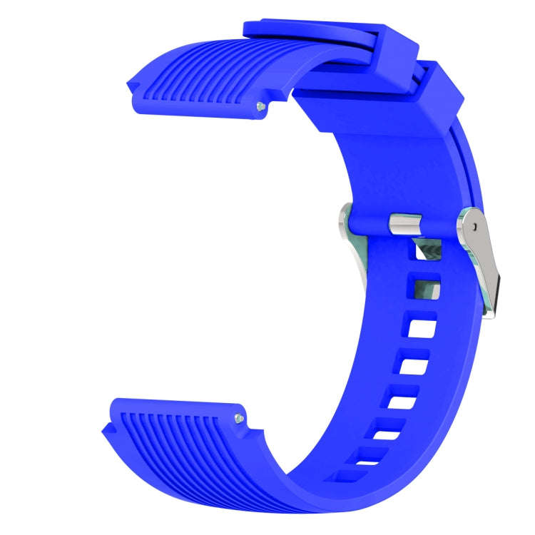 Vertical Grain Watch Band for Galaxy Watch 46mm(Sapphire Blue)