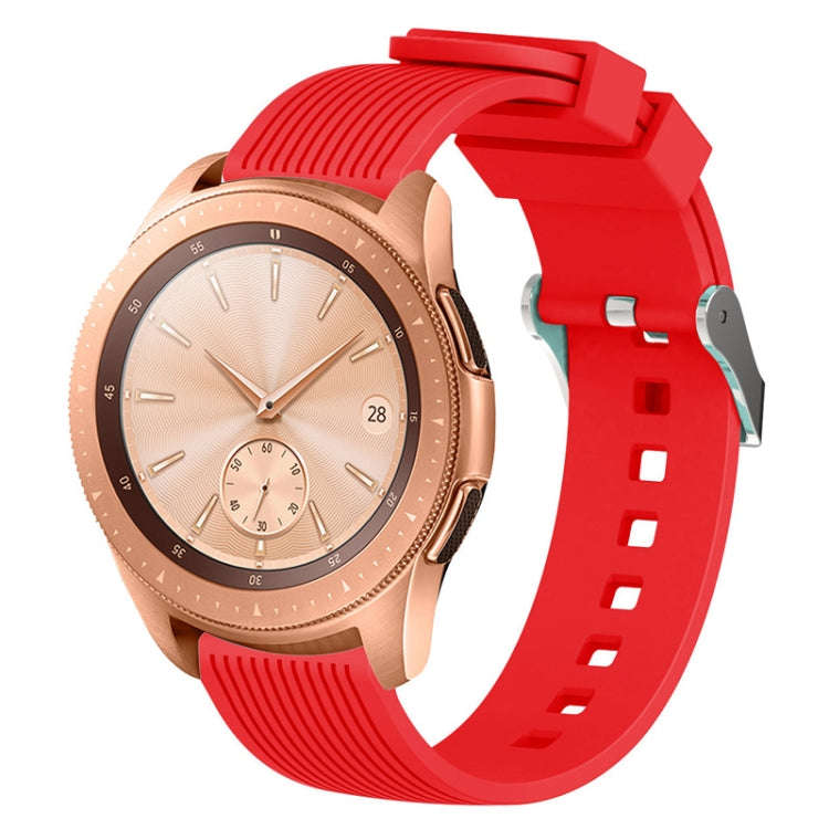 Vertical Grain Watch Band for Galaxy Watch 42mm(Red)