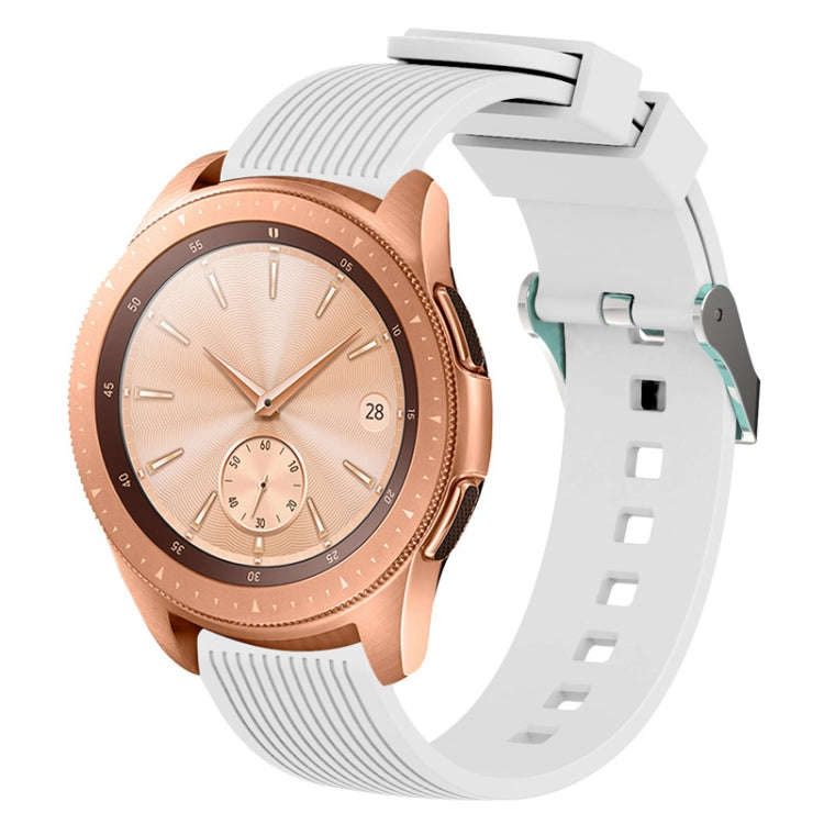 Vertical Grain Watch Band for Galaxy Watch 42mm(White)