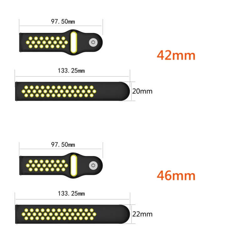Double Color Watch Band for Galaxy Watch 42mm(Pink)