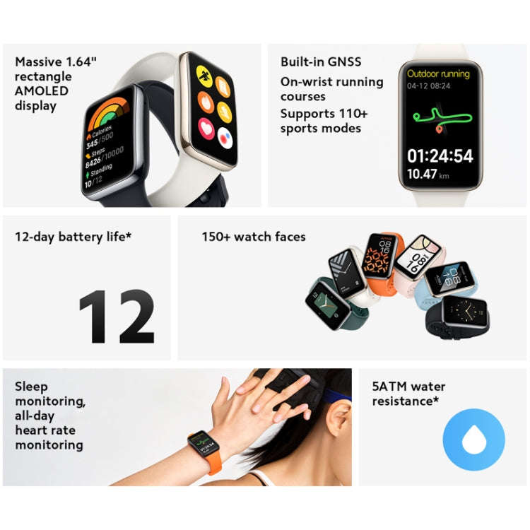 [HK Warehouse] Original Xiaomi Smart Band 7 Pro Global, 1.64 inch AMOLED Screen, Support Heart Ra...