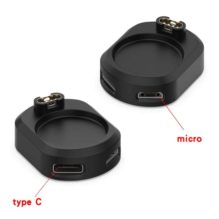 For Garmin Watch Charging Base Adapter(Black)