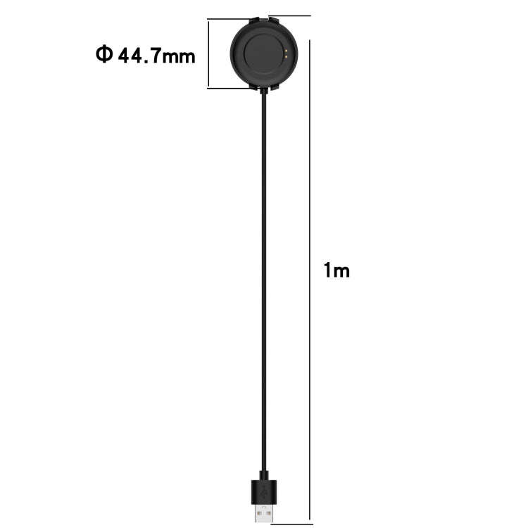For Ticwatch GTK Magnetic Cradle Charger USB Charging Cable, Lenght: 1m (Black)