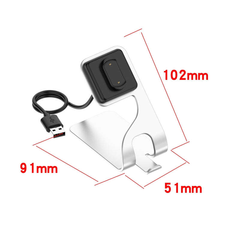 For Amazfit GTR3 / GTR3 Pro / GTS3 Rotatable Magnetic Metal Charging Base(Grey)