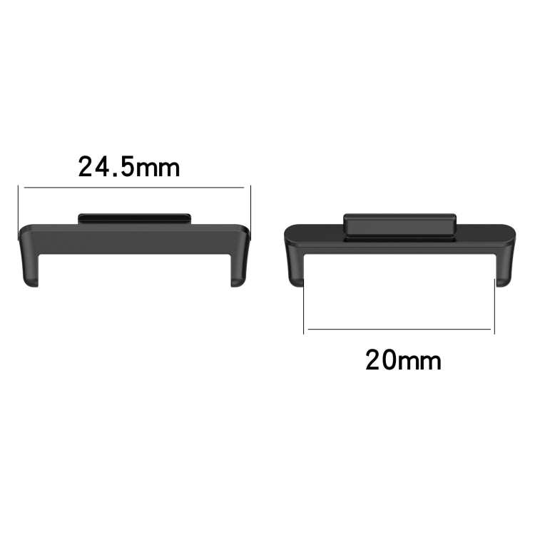 For Huawei Watch Fit 2 2 in 1 Metal Watch Band Connectors(Silver)