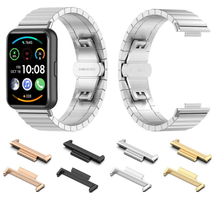 For Huawei Watch Fit 2 2 in 1 Metal Watch Band Connectors(Silver)