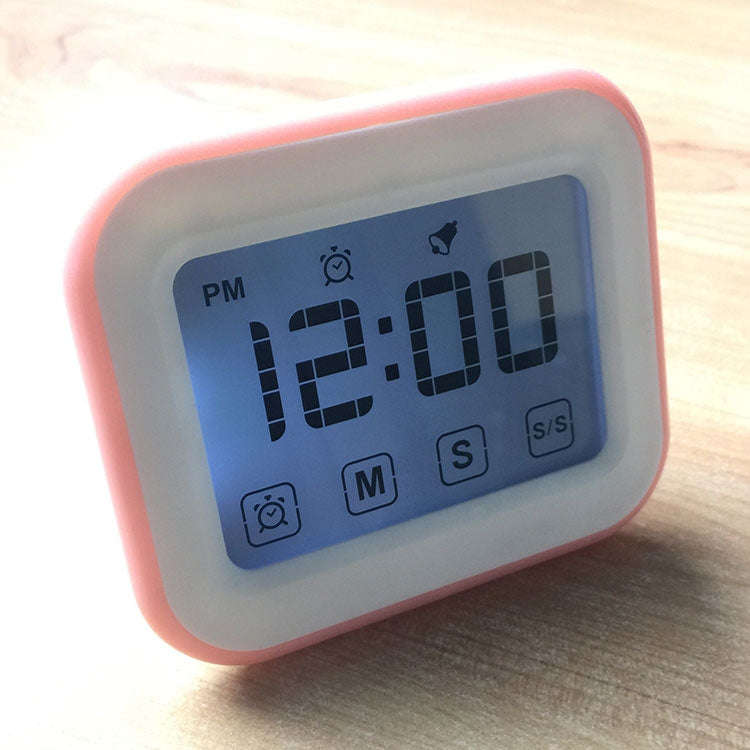 Kitchen Timer Digital Alarm Clock Large LCD Touch Screen Come with Night Light for Cooking Baking...