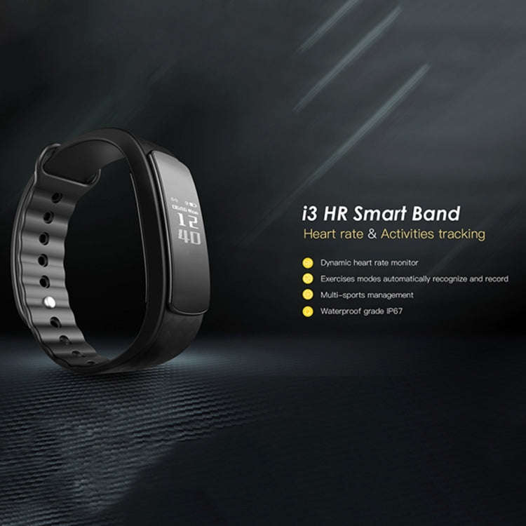 IWOWN i3 HR 0.96 inch OLED Display Bluetooth 4.0 Smart Bracelet, Support Call / Message Display,T...
