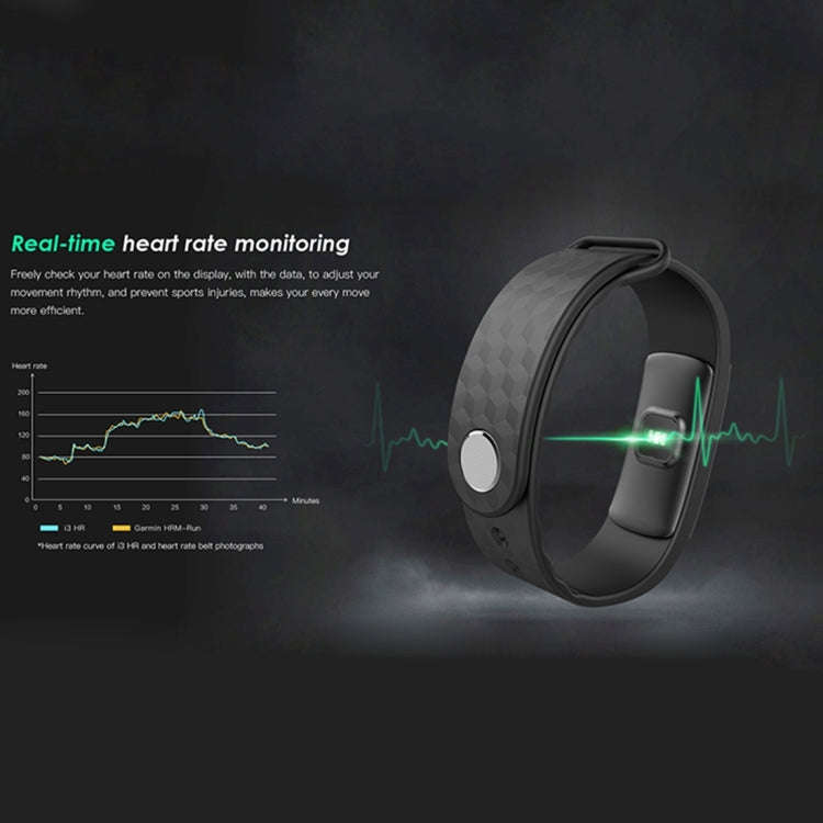 IWOWN i3 HR 0.96 inch OLED Display Bluetooth 4.0 Smart Bracelet, Support Call / Message Display,T...