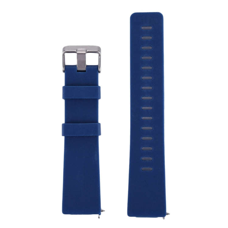For Fitbit Versa / Versa 2 Simple Fashion Silicone Watch Band(Dark Blue)