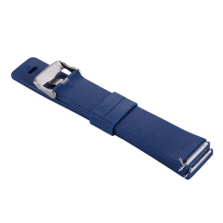 For Fitbit Versa / Versa 2 Simple Fashion Silicone Watch Band(Dark Blue)