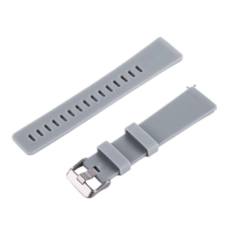 For Fitbit Versa / Versa 2 Simple Fashion Silicone Watch Band(Grey)