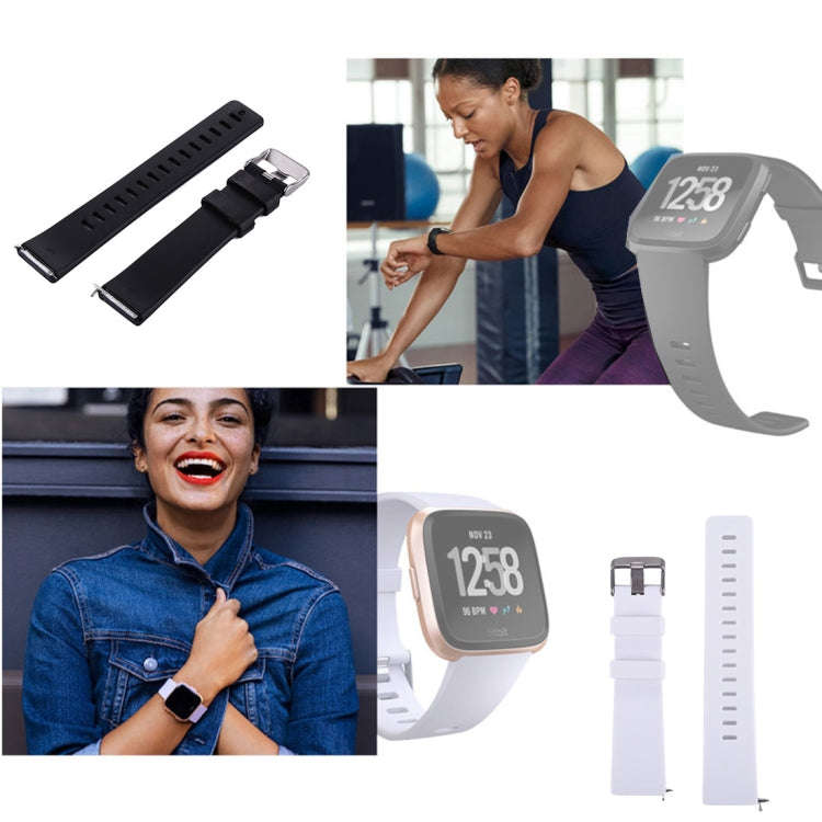 For Fitbit Versa / Versa 2 Simple Fashion Silicone Watch Band(Grey)