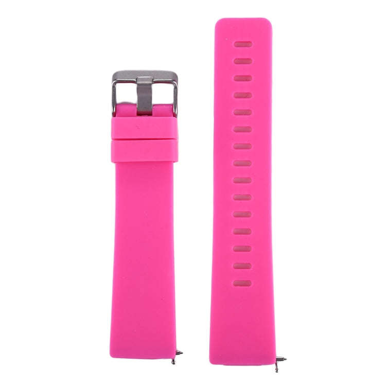 For Fitbit Versa / Versa 2 Simple Fashion Silicone Watch Band(Magenta)