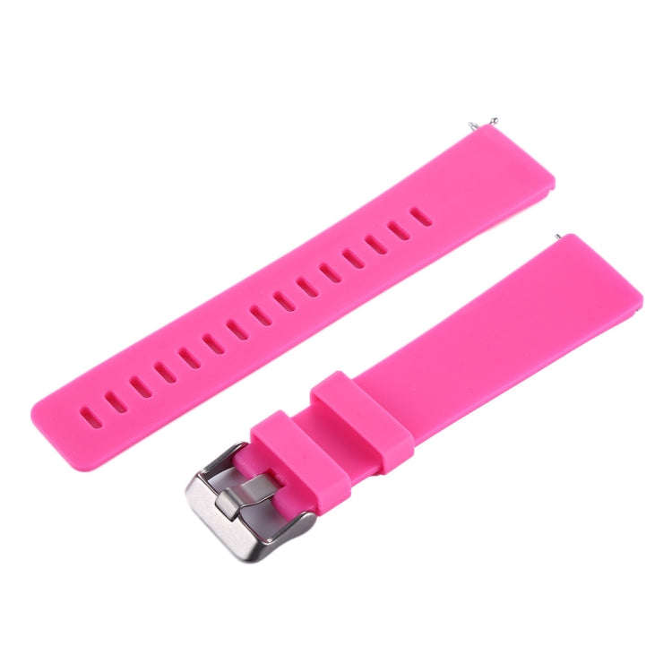 For Fitbit Versa / Versa 2 Simple Fashion Silicone Watch Band(Magenta)