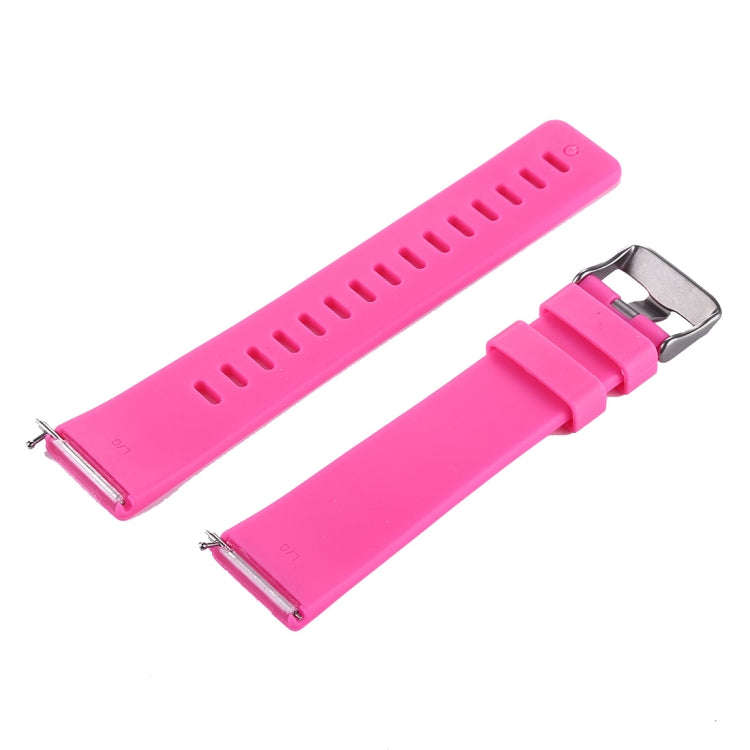 For Fitbit Versa / Versa 2 Simple Fashion Silicone Watch Band(Magenta)