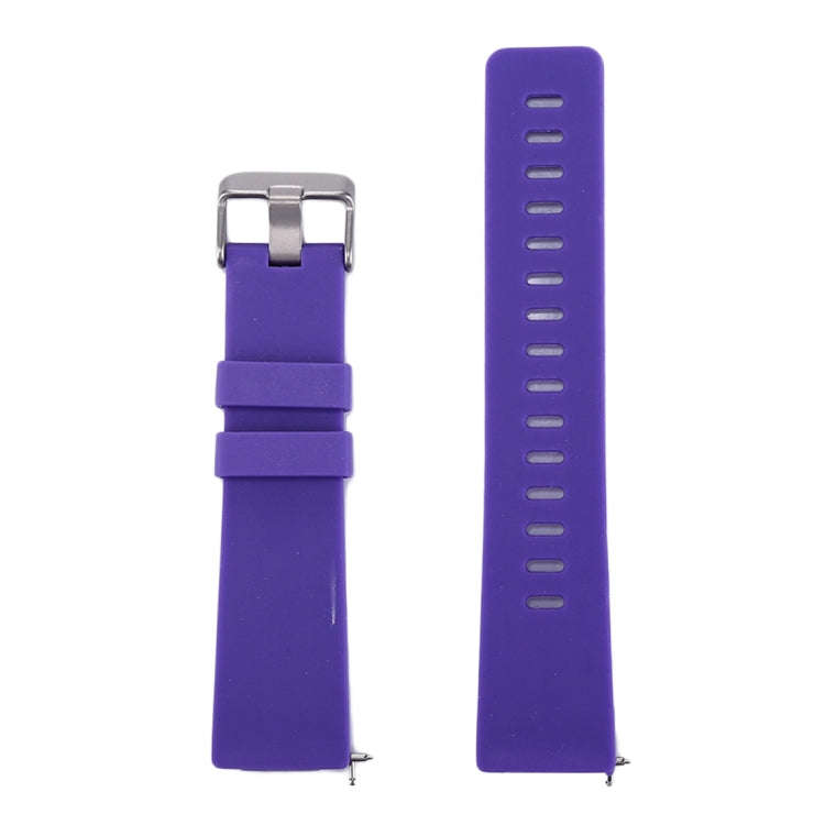 For Fitbit Versa / Versa 2 Simple Fashion Silicone Watch Band(Purple)