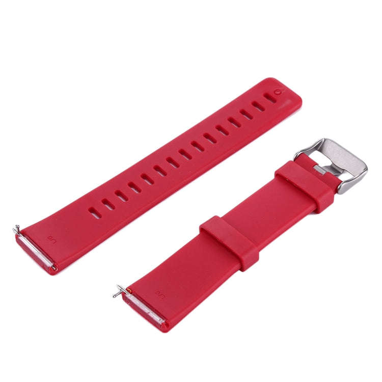 For Fitbit Versa / Versa 2 Simple Fashion Silicone Watch Band(Red)